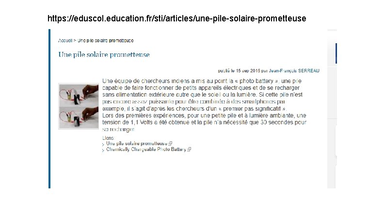 https: //eduscol. education. fr/sti/articles/une-pile-solaire-prometteuse 