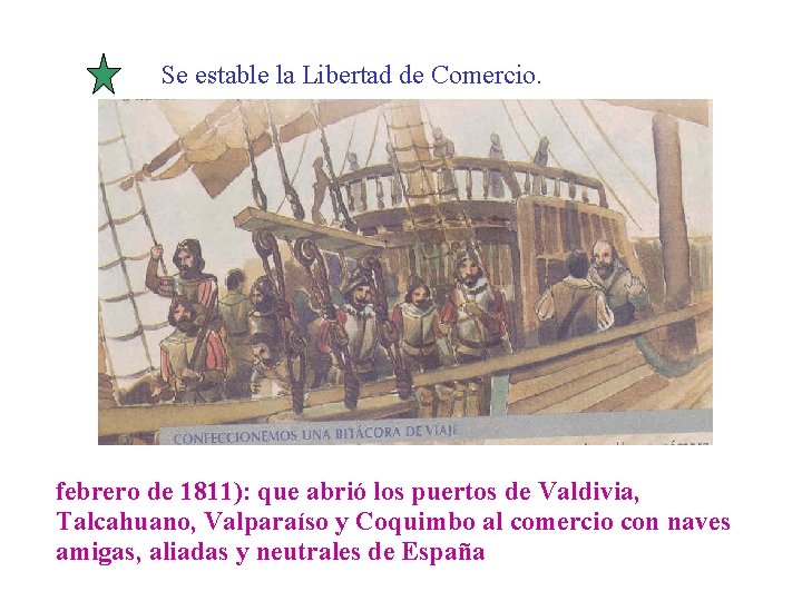 Se estable la Libertad de Comercio. febrero de 1811): que abrió los puertos de