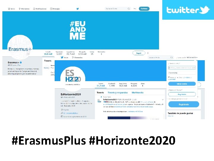 #Erasmus. Plus #Horizonte 2020 