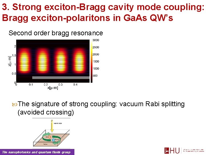 3. Strong exciton-Bragg cavity mode coupling: Bragg exciton-polaritons in Ga. As QW’s Second order