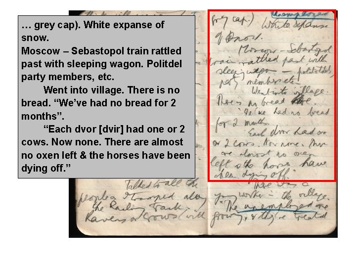 … grey cap). White expanse of snow. Moscow – Sebastopol train rattled past with … grey cap). White expanse of snow. Moscow – Sebastopol train rattled past with