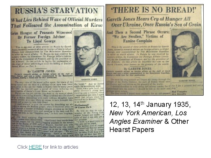 12, 13, 14 th January 1935, New York American, Los Angles Examiner & Other 12, 13, 14 th January 1935, New York American, Los Angles Examiner & Other