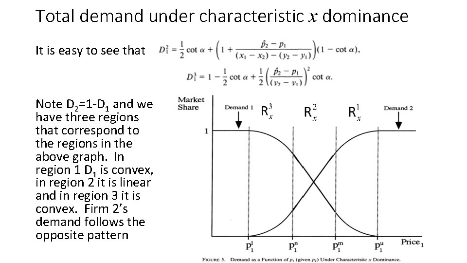 Total demand under characteristic x dominance It is easy to see that Note D