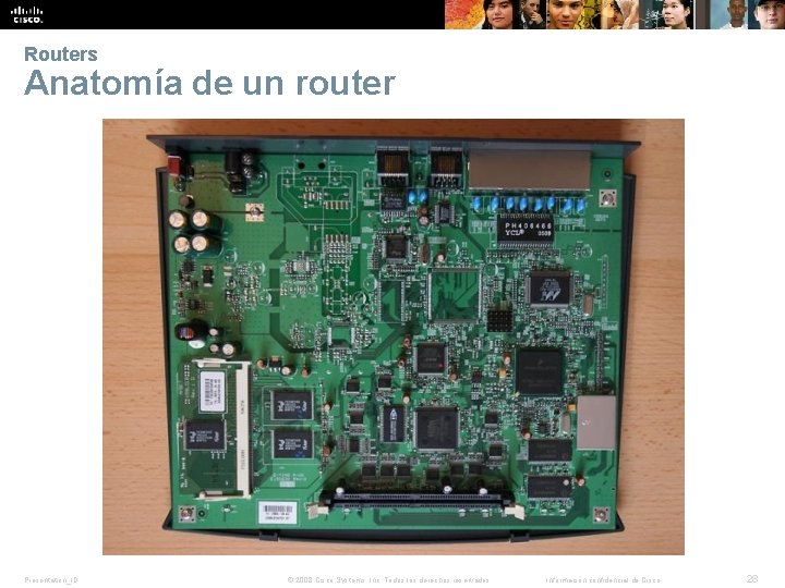 Routers Anatomía de un router Presentation_ID © 2008 Cisco Systems, Inc. Todos los derechos