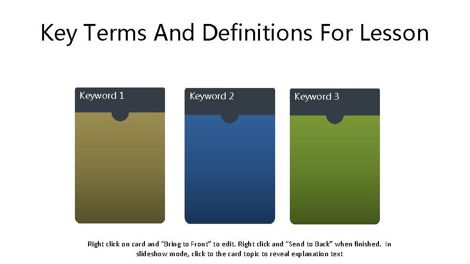 Key Terms And Definitions For Lesson Keyword 1 Please add your definition to number