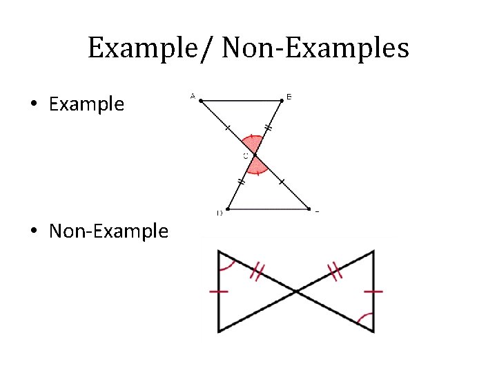 Example/ Non-Examples • Example • Non-Example 