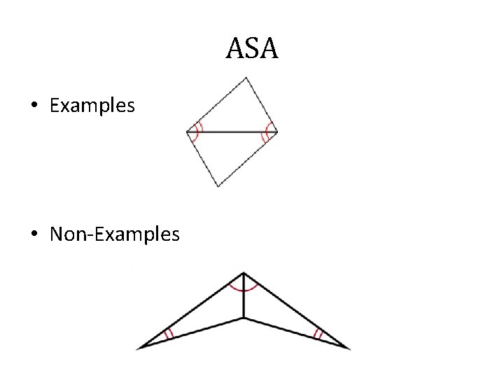 ASA • Examples • Non-Examples 