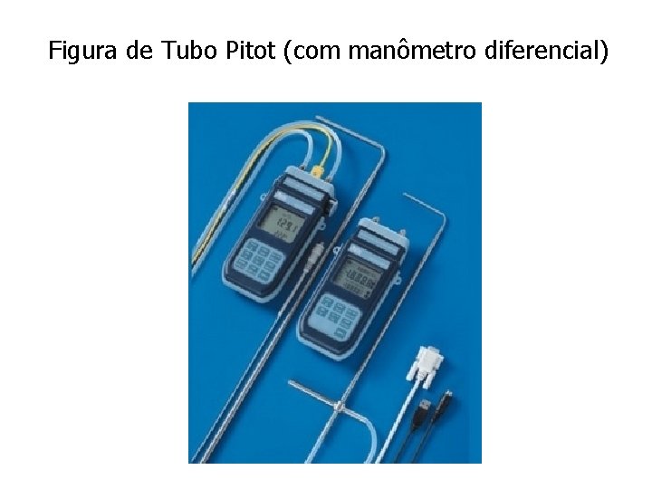 Figura de Tubo Pitot (com manômetro diferencial) 