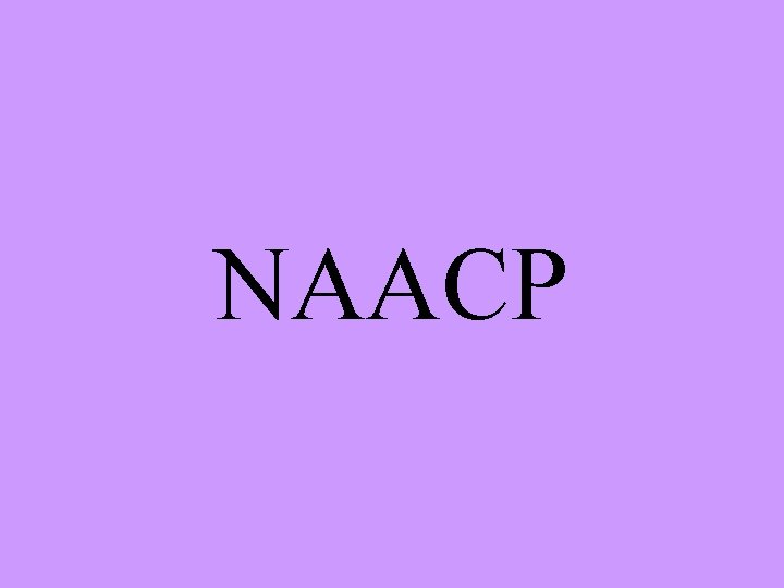 NAACP 