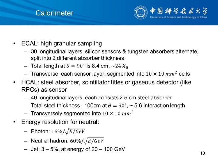 Calorimeter • 13 