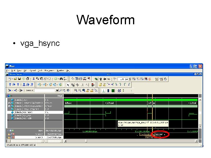 Waveform • vga_hsync 