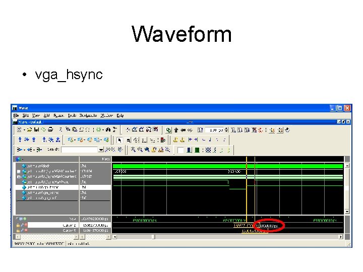 Waveform • vga_hsync 