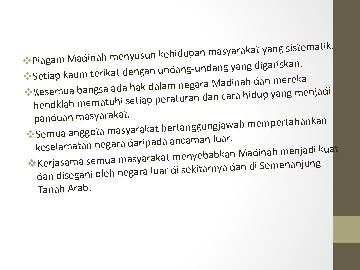 Bab 5 Kerajaan Islam Di Madinah Nama Ahli