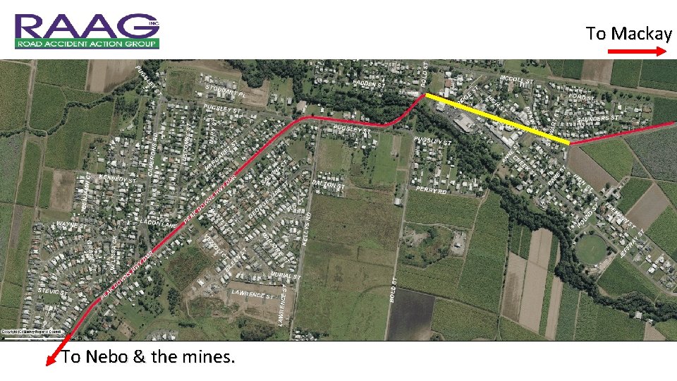 To Mackay To Nebo & the mines. 