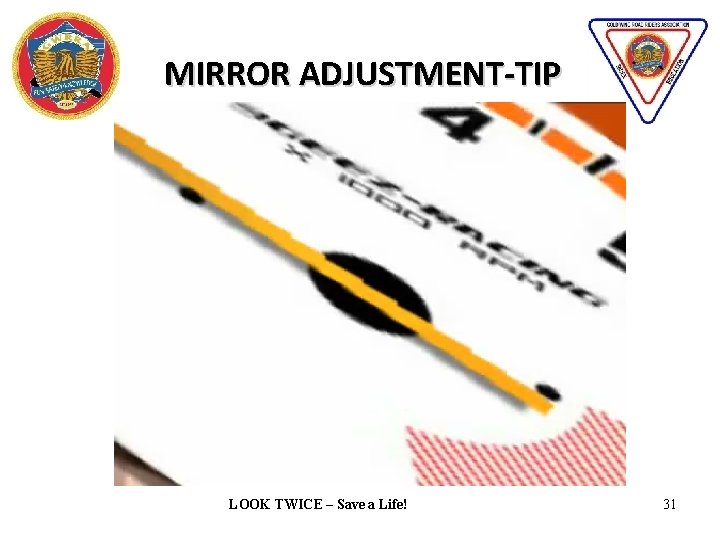 MIRROR ADJUSTMENT-TIP LOOK TWICE – Save a Life! 31 