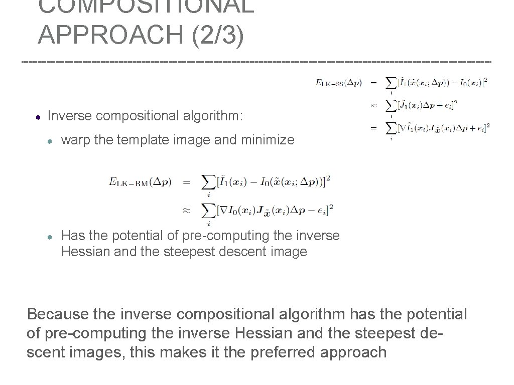 Advanced Computer Vision Chapter 8 Dense Motion Estimation