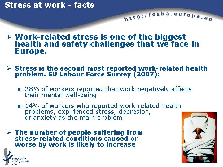 Stress at work - facts Ø Work-related stress is one of the biggest health Stress at work - facts Ø Work-related stress is one of the biggest health
