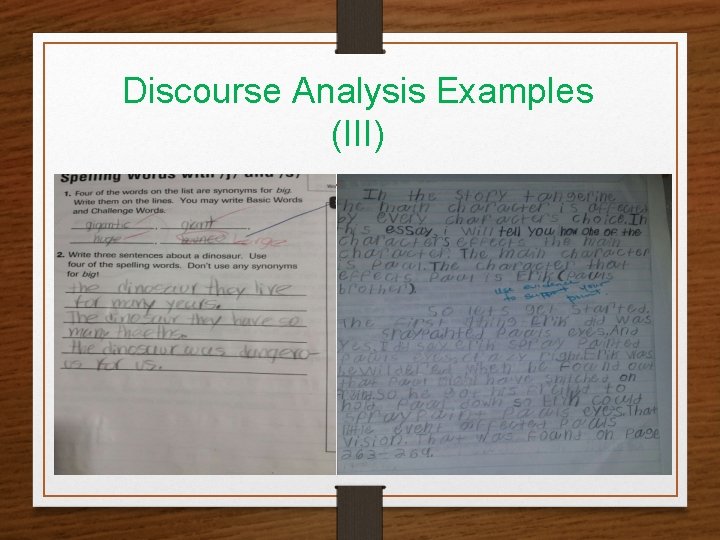 Discourse Analysis Examples (III) 