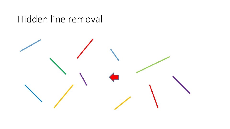 Hidden line removal 
