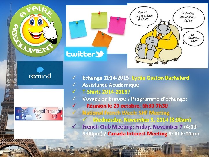 Echange 2014 -2015: Lycée Gaston Bachelard Assistance Académique T-Shirts 2014 -2015? Voyage en Europe