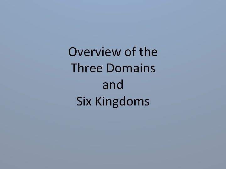 Overview of the Three Domains and Six Kingdoms 