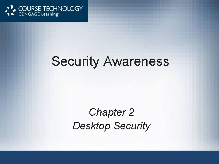 Security Awareness Chapter 2 Desktop Security 