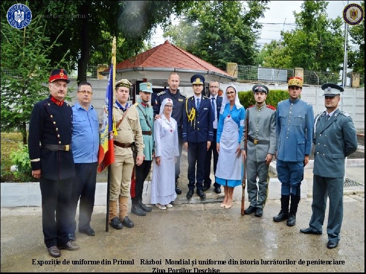 Expoziție de uniforme din Primul Război Mondial și uniforme din istoria lucrătorilor de penitenciare