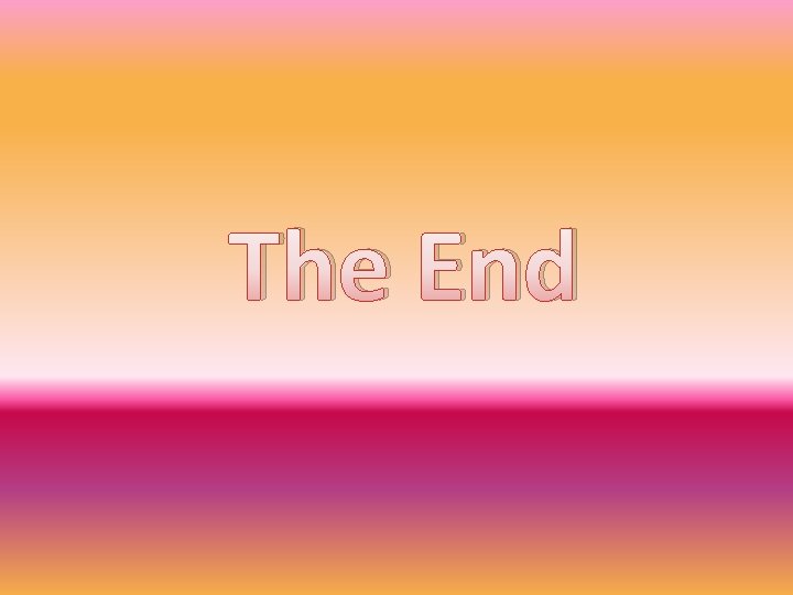 The End 