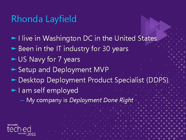 Rhonda Layfield ► I live in Washington DC in the United States ► Been