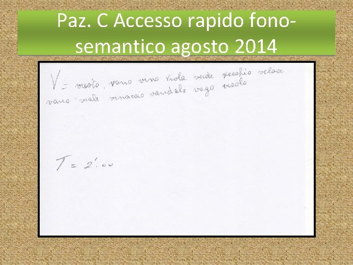 Paz. C Accesso rapido fonosemantico agosto 2014 