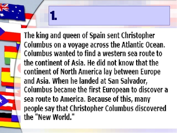 1. Christopher Columbus 