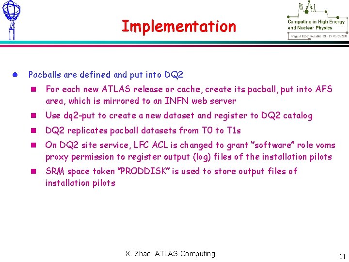 Meeting – NN Xxxxxx 2009 Implementation Pacballs are defined and put into DQ 2