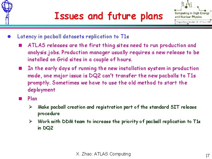 Meeting – NN Xxxxxx 2009 Issues and future plans Latency in pacball datasets replication