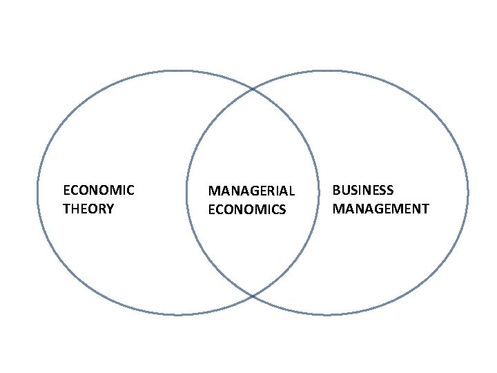 ECONOMIC THEORY MANAGERIAL ECONOMICS BUSINESS MANAGEMENT 