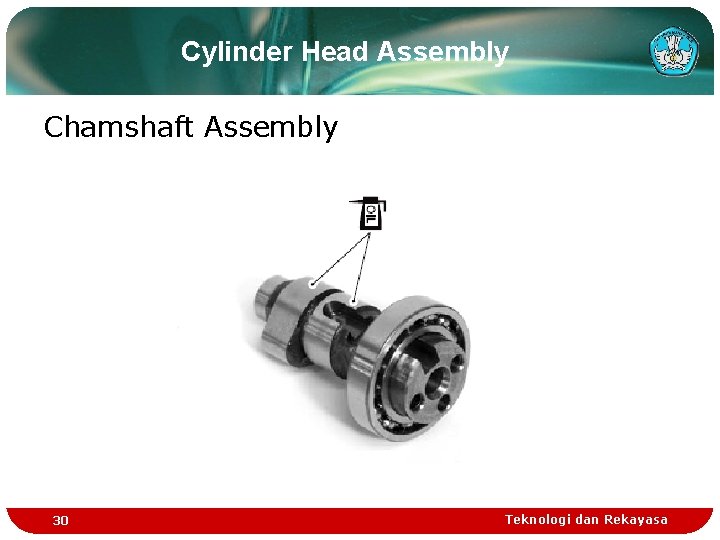 Cylinder Head Assembly Chamshaft Assembly 30 Teknologi dan Rekayasa Cylinder Head Assembly Chamshaft Assembly 30 Teknologi dan Rekayasa