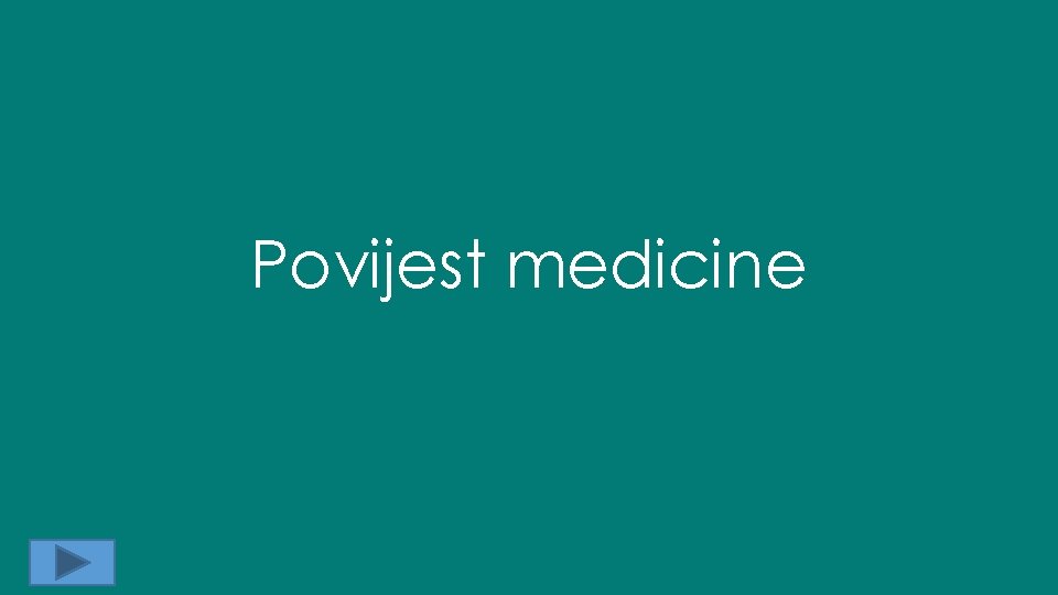 Povijest medicine 