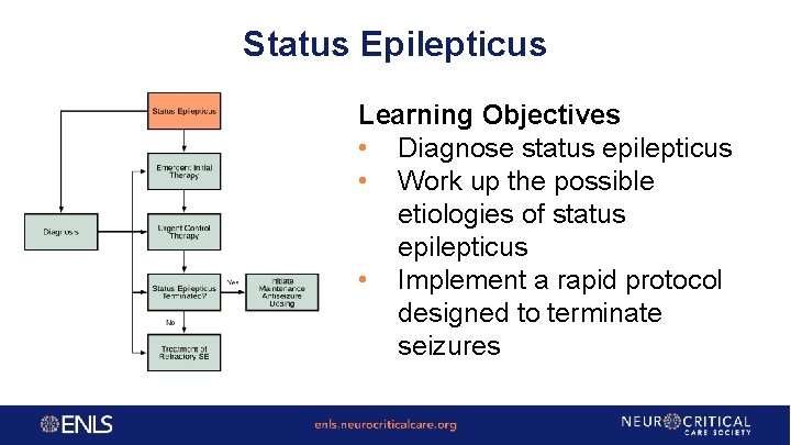 Status Epilepticus Learning Objectives • Diagnose status epilepticus • Work up the possible etiologies