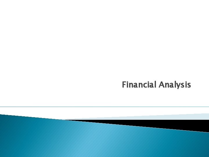 Financial Analysis 