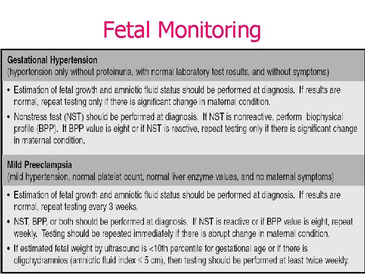 Fetal Monitoring Fetal Monitoring