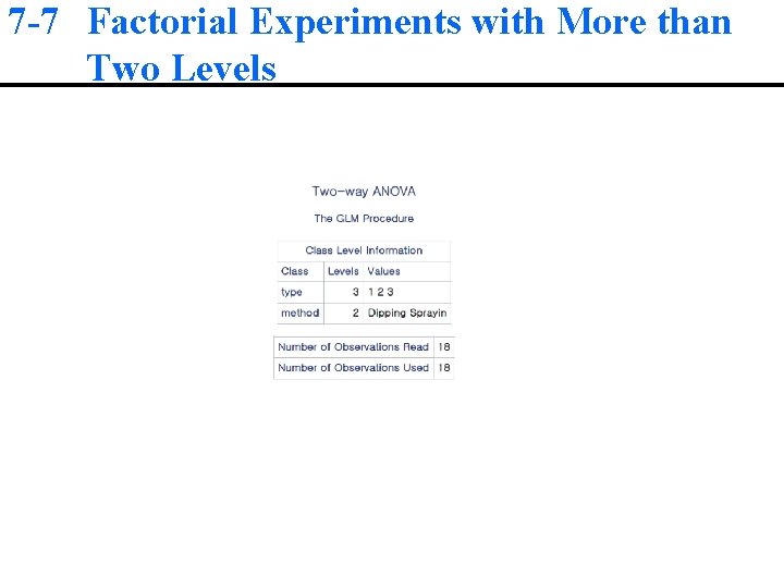 7 -7 Factorial Experiments with More than Two Levels 