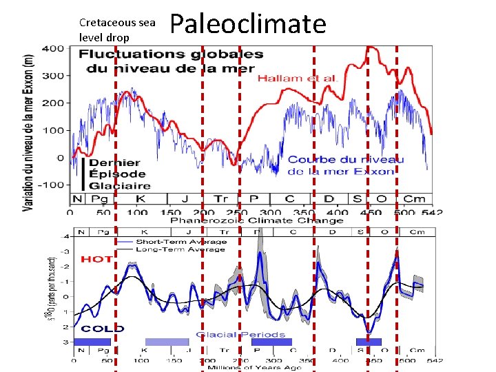 Cretaceous sea level drop Paleoclimate 