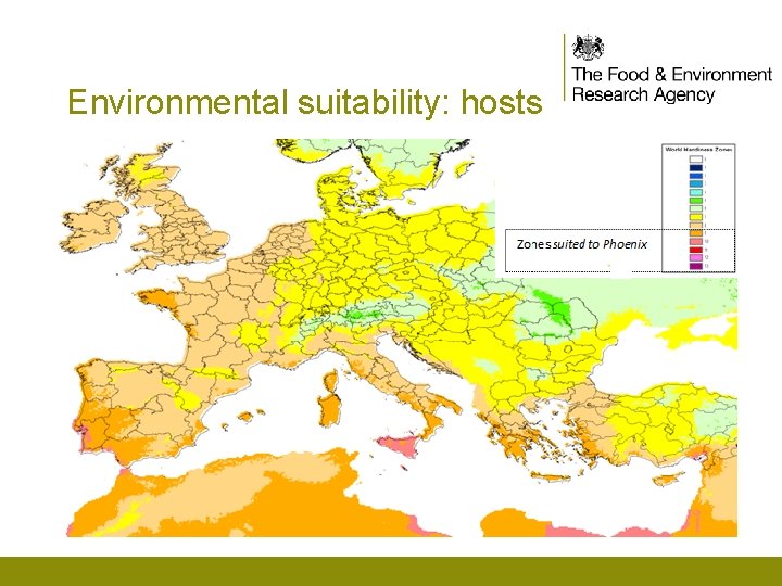 Environmental suitability: hosts 