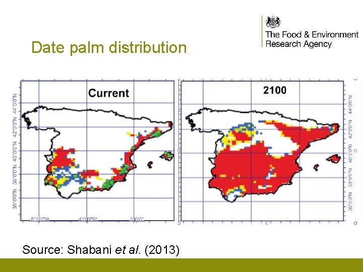 Date palm distribution Source: Shabani et al. (2013) 