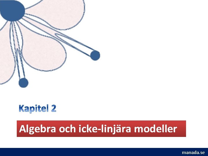 Algebra och icke-linjära modeller manada. se 