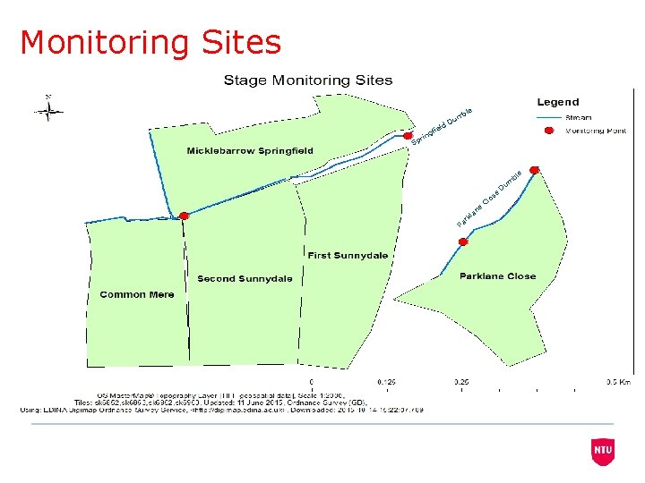 Monitoring Sites r Sp Du eld i f ing le mb e bl se