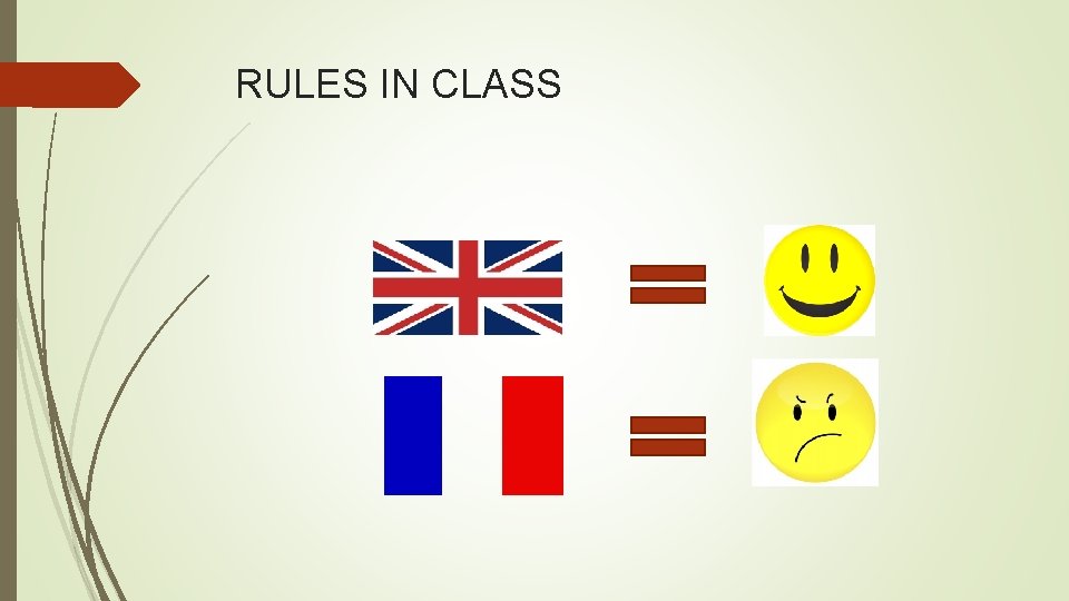 RULES IN CLASS 