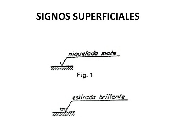 SIGNOS SUPERFICIALES 