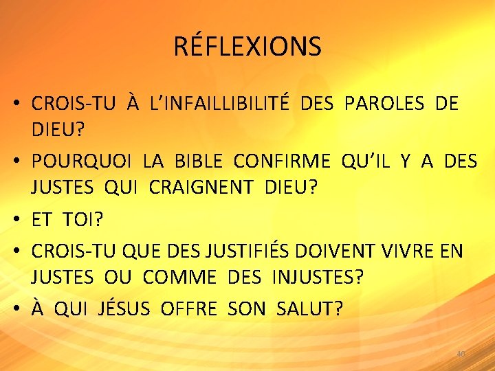 RÉFLEXIONS • CROIS-TU À L’INFAILLIBILITÉ DES PAROLES DE DIEU? • POURQUOI LA BIBLE CONFIRME