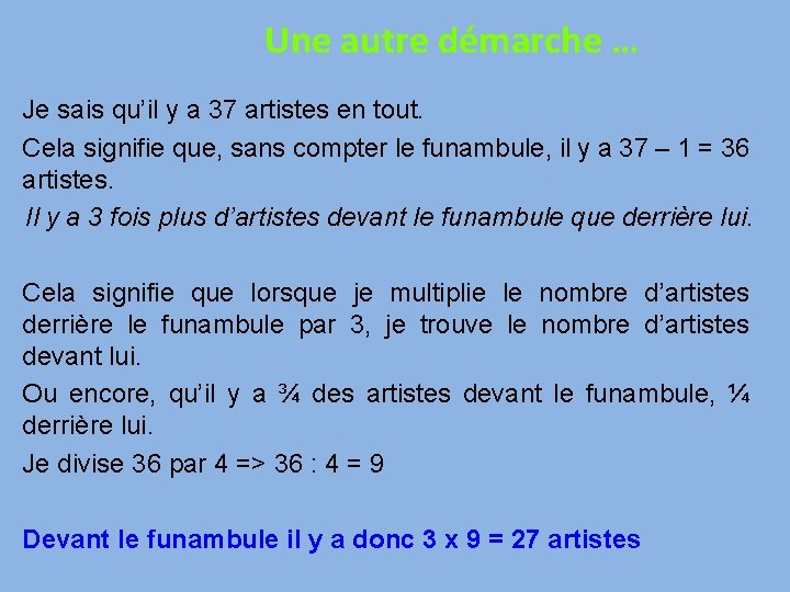 Une autre démarche … Je sais qu’il y a 37 artistes en tout. Cela