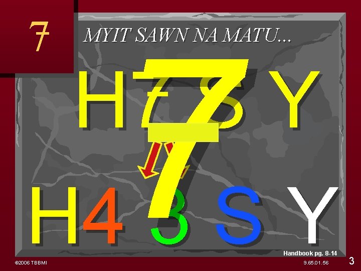 7 7 MYIT SAWN NA MATU. . . H 7 S Y H 4